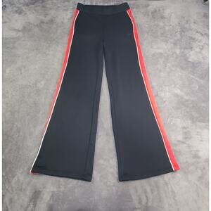 SKECHERS Sz S APPAREL SKECHTECH WIDE LEG PANT-Black Red Women's Ca1-9